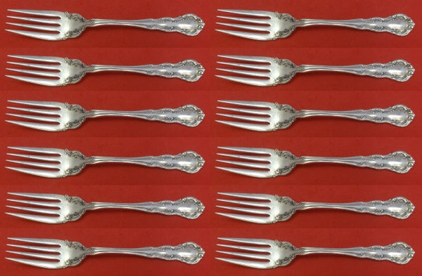 Old Atlanta by Wallace Sterling Silver Salad Fork Set 12 pieces 6 1/4"