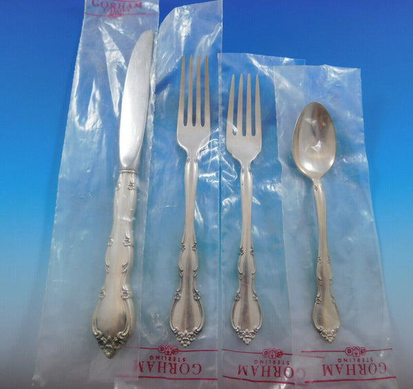 Rose Tiara by Gorham Sterling Silver Flatware Set for 6 Service 24 Pieces New