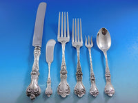 Majestic by Alvin Sterling Silver Flatware Set for 12 Service 74 pieces Dinner