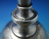 Austrian .800 Silver Candlestick Pair Hand Engraved Flowers Rococo Design #5392