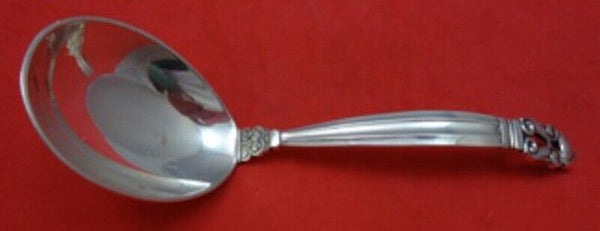 Acorn by Georg Jensen Sterling Silver Sauce Ladle large bent handle 6"