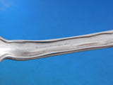 Lap Over Edge Acid Etched by Tiffany Sterling Serving Spoon with Leaves 8 5/8"