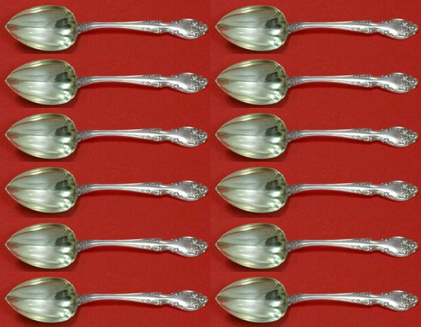Melrose by Gorham Sterling Silver Grapefruit Spoon Custom Set 12pc Fluted 5 7/8"