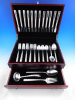 Avila by Alvin Sterling Silver Flatware Set For 12 Service 63 pieces Scarce