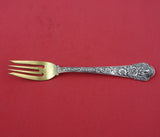 Cluny by Gorham Sterling Silver Pastry Fork Gold Washed 6" Heirloom Silverware