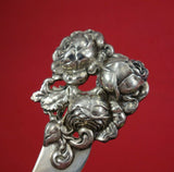 Shiebler Sterling Silver Paper Knife with 3-D Roses #467 8 1/4" Figural