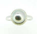 14k Grey 9.75mm Tahitian Pearl Ring (#J5010)