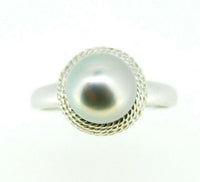 14k Grey 9.75mm Tahitian Pearl Ring (#J5010)