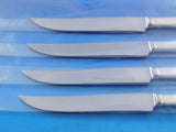 Modern Classic by Lunt Sterling Silver Steak Knife Set Texas Sized Custom 9 7/8"