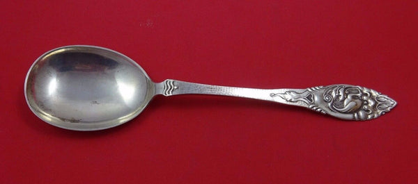 Ibis by Hestenes Norwegian .830 Silver Berry Spoon 9 1/2"