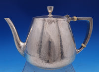 Colonial by Whiting Sterling Silver Tea Set 7pc with Kettle on Stand (#8537)