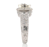 18k 1.55 Carat Genuine Diamond Engagement Ring with GIA Report 2.55cttw (#J6741)