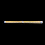 14k Gold Genuine Montana Sapphire Bar Pin w/Gillouche Engraving (#J6877)