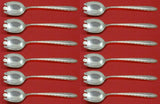 Silver Flutes by Towle Sterling Silver Dessert Fork Set of 12 pcs 5 7/8" Custom