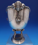 Italian .800 Silver Caviar Bowl w/Ice Tray Figural 3-D Giants Amber Stones #8301