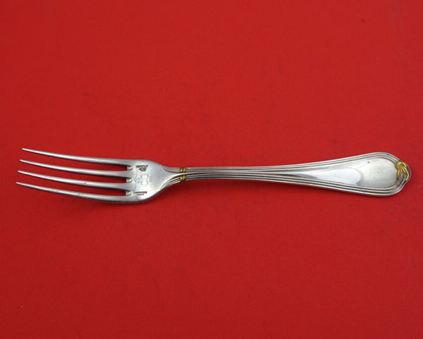 Oceana Gold Accent by Christofle Sterling Silver Dinner Fork 8 1/8" OC .925 Mark