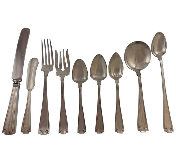 Etruscan by Gorham Sterling Silver Flatware Set For 8 Service 81 Pieces