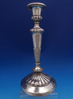 English Georgian Sterling Silver Candlestick Pair 11 3/4" Sheffield c1808 #8457
