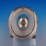 1902 Scottish Silver Oval Warming Stand with Burner and Chased Border (#4214)