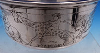 William Kerr Sterling Silver Child's Bowl Acid Etched with World Scenes (#7772)