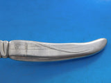 Lap Over Acid Etched by Tiffany Sterling Silver Fish Knife w/ Ducks HHAS 7 7/8"