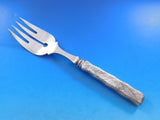 Lap Over Edge Acid Etched by Tiffany Sterling Silver Buffet Fork HH WS w/ Cicada