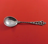 Dobbel Rokokko by Brodrene Lohne Norwegian Sterling Silver Egg Spoon 4 1/2"