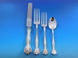 Raleigh by Alvin Sterling Silver Flatware Set 12 Service 76 pcs Beaded Dinner
