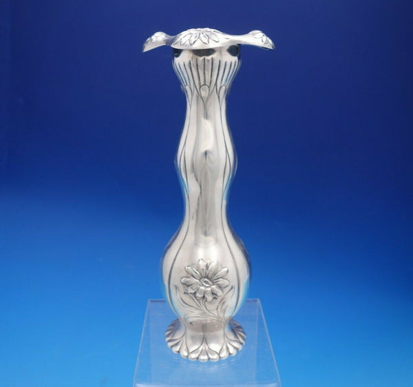 Gorham Sterling Silver Vase with Floral Daisy Design Art Nouveau (#2256)