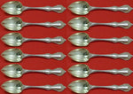 Debussy by Towle Sterling Silver Grapefruit Spoon Custom Set 12 pieces 6" Fluted