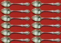 Debussy by Towle Sterling Silver Grapefruit Spoon Custom Set 12 pieces 6" Fluted