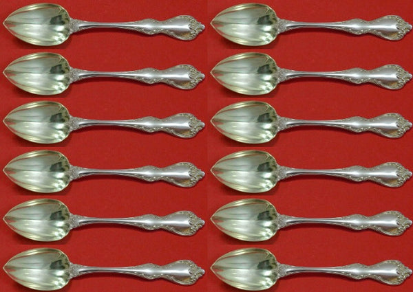 Debussy by Towle Sterling Silver Grapefruit Spoon Custom Set 12 pieces 6" Fluted