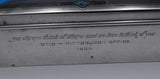 Deco Style Sterling Silver Cigarette Case / Box w/Enamel Wood #105 31609 (#8936)
