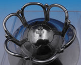 William Spratling Mexican Sterling Silver Wood Salt Dip Spoon Set 2pc (#2112)