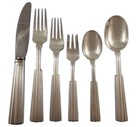 Else Marie by O Mogensen Danish Sterling Silver Flatware Set Hand Wrought 36 Pcs