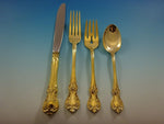 Old Master Gold by Towle Sterling Silver Flatware Set For 12 Service Vermeil