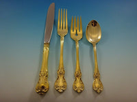 Old Master Gold by Towle Sterling Silver Flatware Set For 12 Service Vermeil