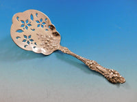 Old Orange Blossom by Alvin Sterling Silver Tomato Server Pierced w/ Blossoms