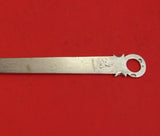 Irish Sterling Silver Skewer with Engraved Dog Georgian Era Dublin 11" Heirloom