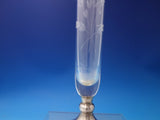Old French by Unknown Silverplate Bud Vase Crystal c.1960 10 3/4" (#5989)