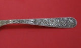Repousse by Kirk Sterling Silver Berry Spoon Hand Chased w/ Fruit in Bowl 9 1/4"