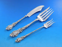 Douvaine by Unger Sterling Silver Flatware Set Service 131 Pieces Dinner Rare