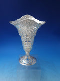 German Sterling Silver Vase Holder Pierced without Insert 13.3 ozt 9 3/4"(#6338)