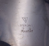 Cartier Sterling Silver Serving Dish Wood Handle Silent Butler 3 3/4" (#7049)