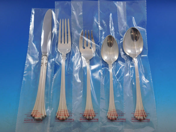 Eighteenth Century by Reed & Barton Sterling Silver Flatware Set Service 65 New