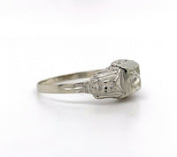 14k Vintage .12ct Genuine Natural Diamond Engagement Ring (#J5420)