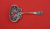 Orchid by Watson Sterling Silver Nut Spoon pierced w/light GW & flowers 4 1/2"