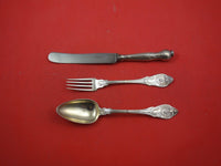 German by CB Geiss Sterling Silver Traveling Set 3-pc Set, Original box 8 1/8"