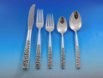 Contessina by Towle Sterling Silver Floral Flatware Set For 12 Service 68 Pieces