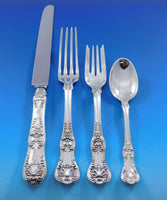 English King by Tiffany & Co Sterling Silver Flatware Set Service 69 pcs Dinner